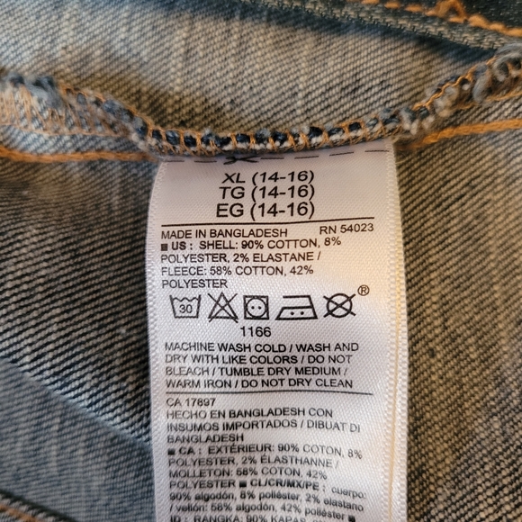 Old navy hooded jean jacket - Picture 4 of 4